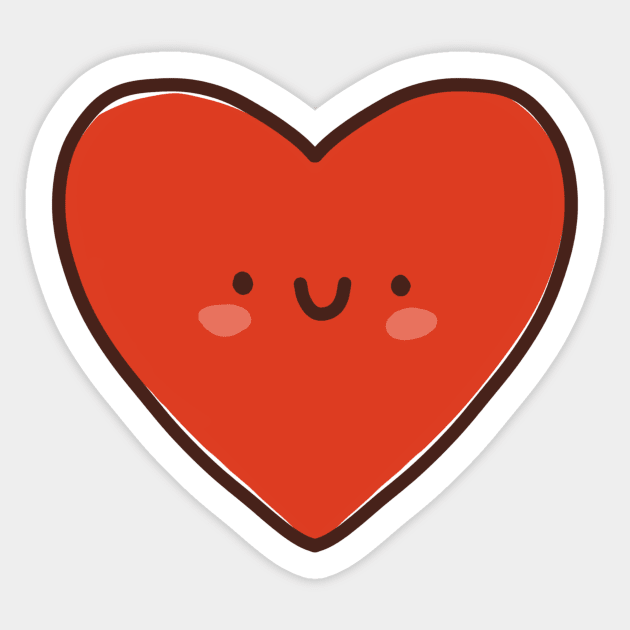 Kawaii heart Sticker by Mangayubecik